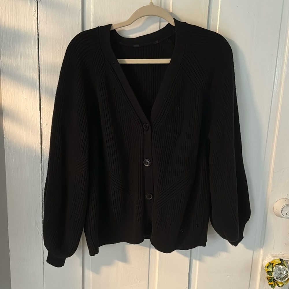Black Knit Cardigan